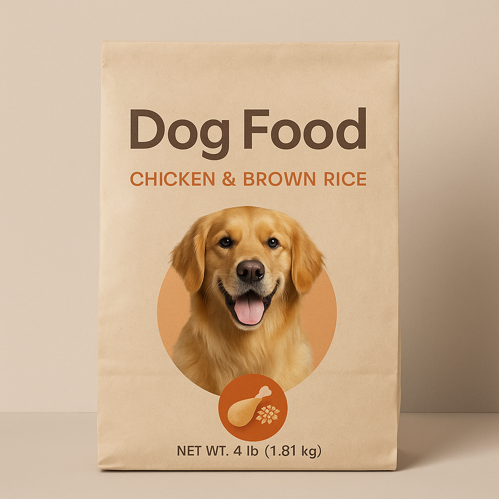 อาหารสุนัข สูตรไก่และข้าวกล้อง